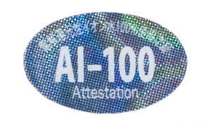 AI-100認証シール